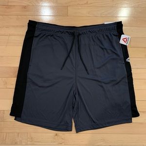 New! Reebok men’s size 3XL dark gray athletic shorts 9” inseam slim fit
